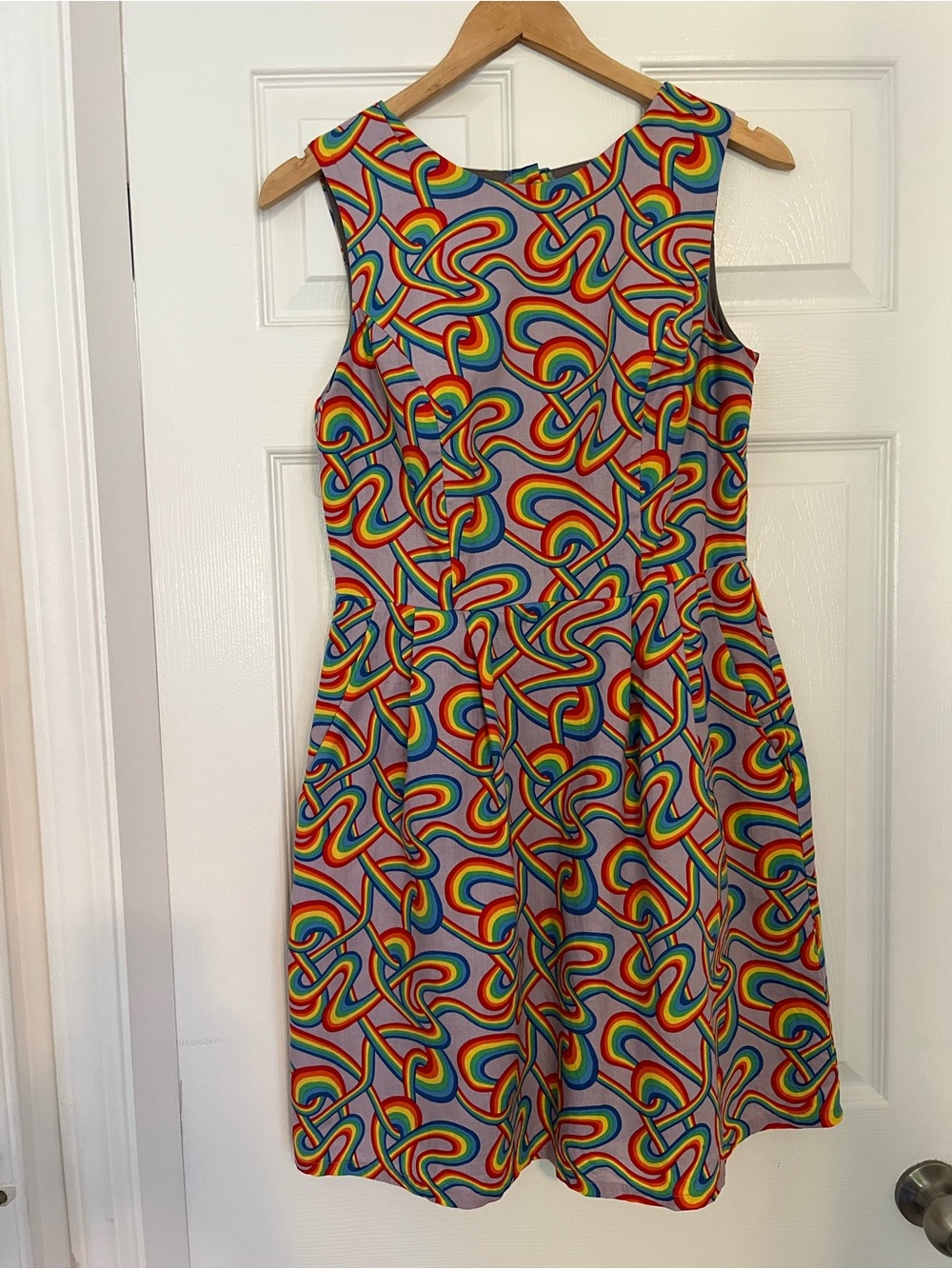 Birds of North America Multicolor Rainbow Tangle Dress